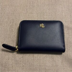 Lauren Ralph Lauren Leather Navy Blue Wallet-NWT